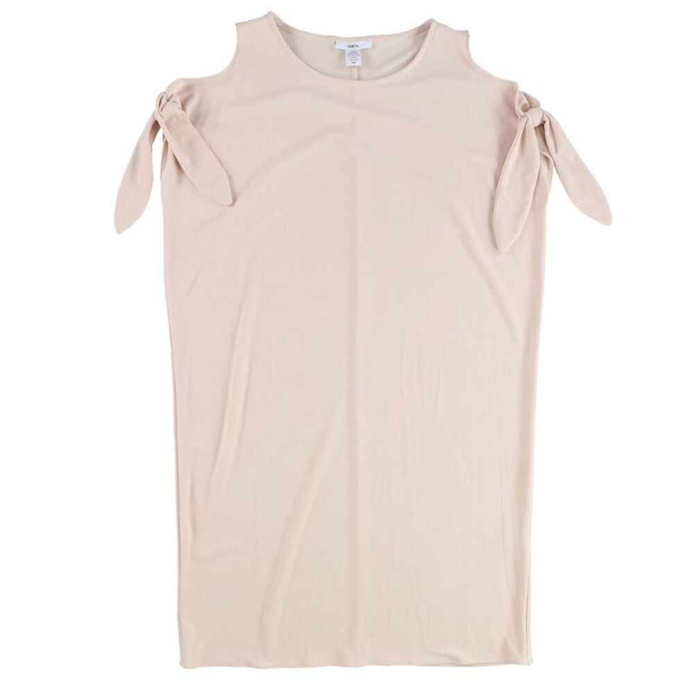 bar III Womens Tie Detail Shift Dress, Pink, L, DM